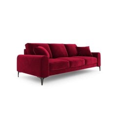Трехместный диван Velvet Larnite, 222x102x90 см, цвет красный цена и информация | Диваны | kaup24.ee