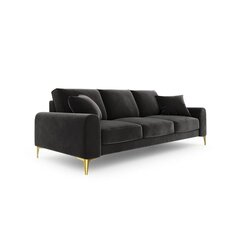 Трехместный диван Velvet Larnite, 222x102x90 см, темно-серый цена и информация | Диваны | kaup24.ee