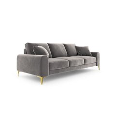 Трехместный диван Velvet Larnite, 222x102x90 см, светло-серый цвет цена и информация | Диваны | kaup24.ee