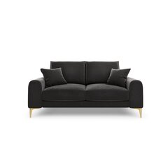 Двухместный диван Velvet Larnite, 172x102x90 см, темно-серый цвет цена и информация | Диваны | kaup24.ee