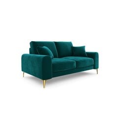 Двухместный диван Velvet Larnite, 172x102x90 см, зеленый цена и информация | Диваны | kaup24.ee