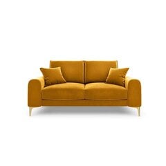 Двухместный диван Velvet Larnite, 172x102x90 см, желтый цвет цена и информация | Диваны | kaup24.ee