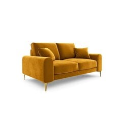 Двухместный диван Velvet Larnite, 172x102x90 см, желтый цвет цена и информация | Диваны | kaup24.ee