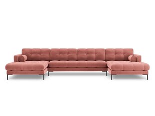 Мягкий уголок Cosmopolitan Design Bali 7S-V, розовый/черный цена и информация | Угловые диваны | kaup24.ee