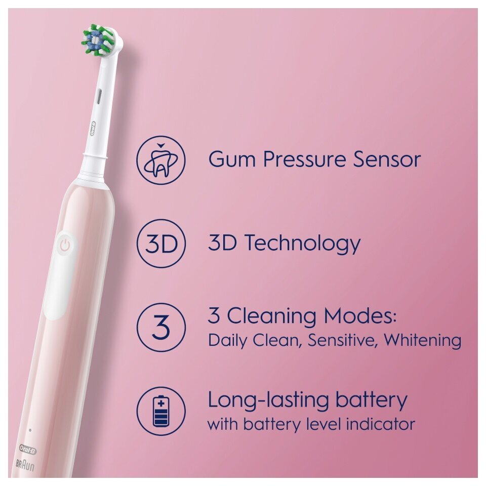 Oral-B Pro Series 1 Pink Cross Action цена и информация | Elektrilised hambaharjad | kaup24.ee