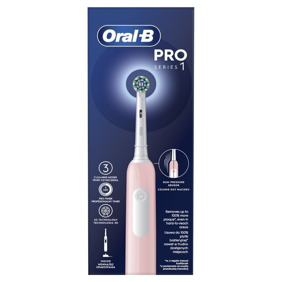 Oral-B Pro Series 1 Pink Cross Action hind ja info | Elektrilised hambaharjad | kaup24.ee