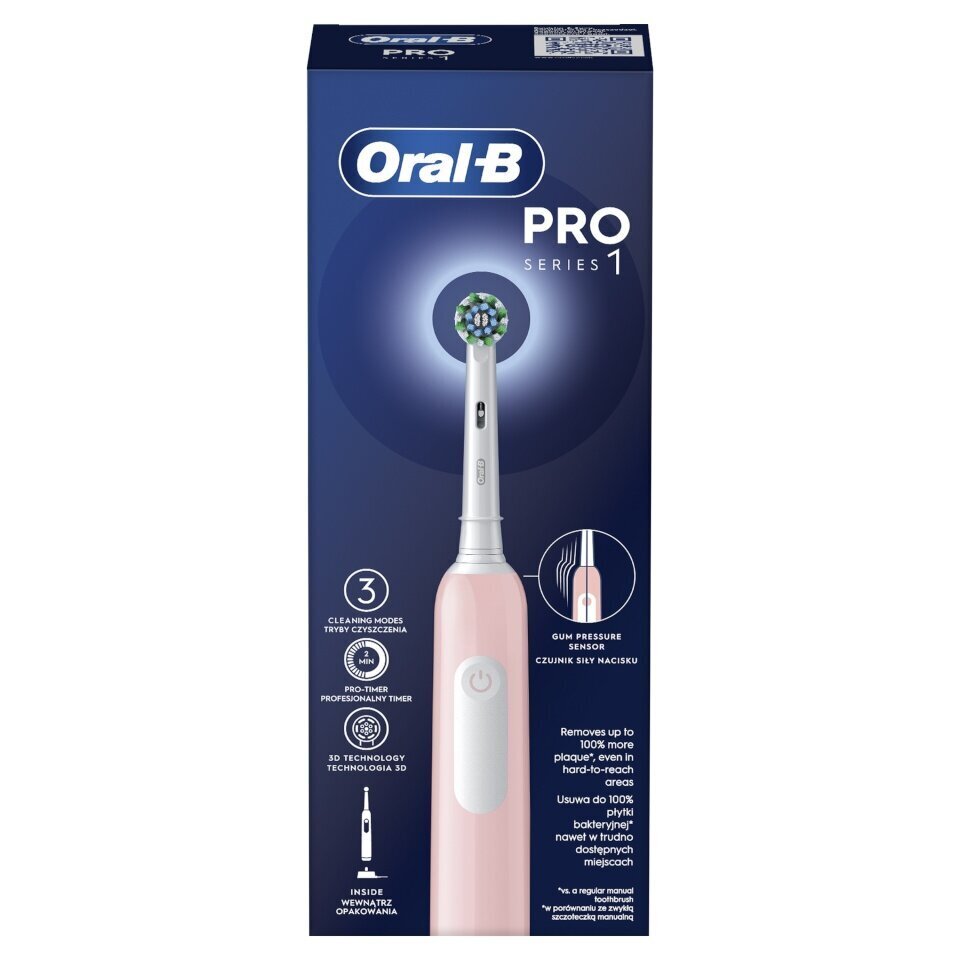 Oral-B Pro Series 1 Pink Cross Action hind ja info | Elektrilised hambaharjad | kaup24.ee