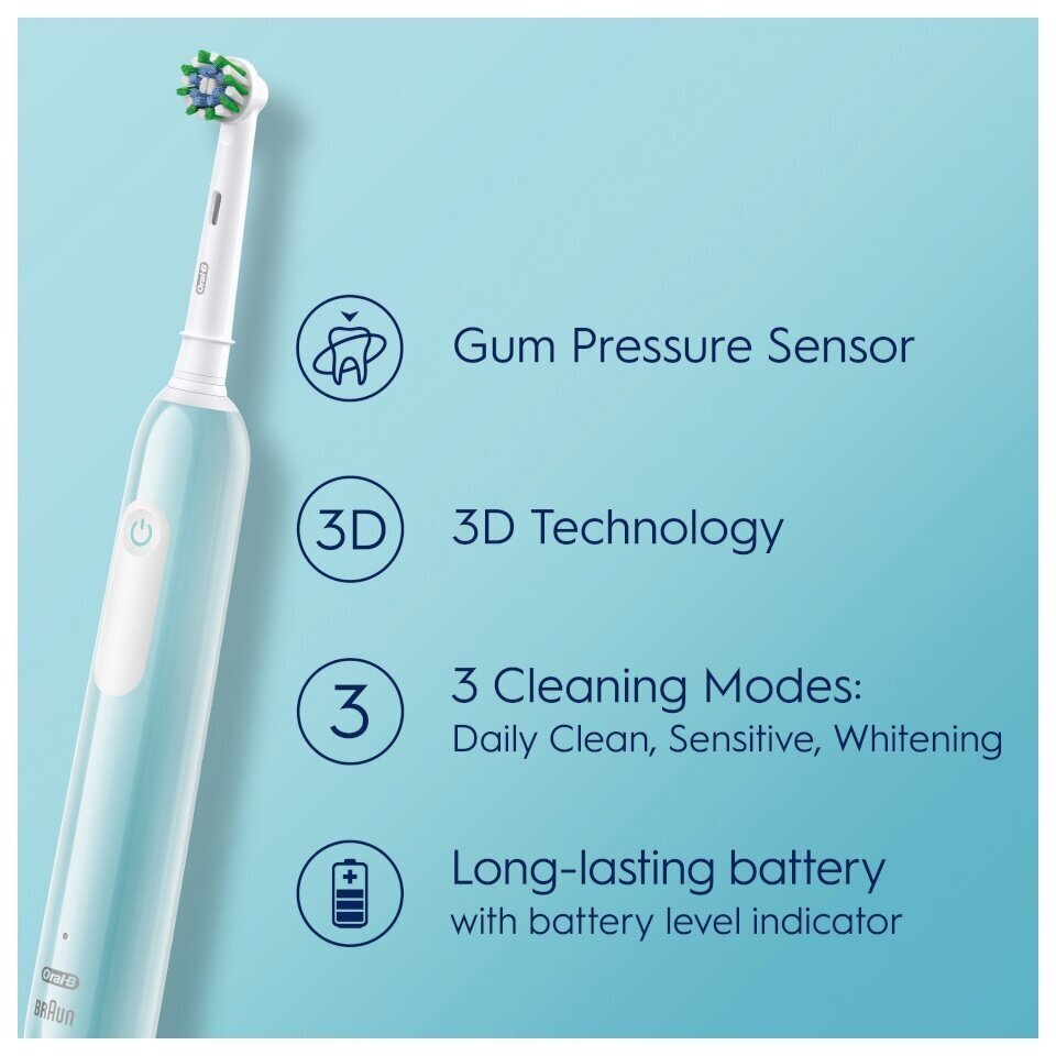 Oral-B Pro Series 1 Caribeean Blue + Travel Case hind ja info | Elektrilised hambaharjad | kaup24.ee