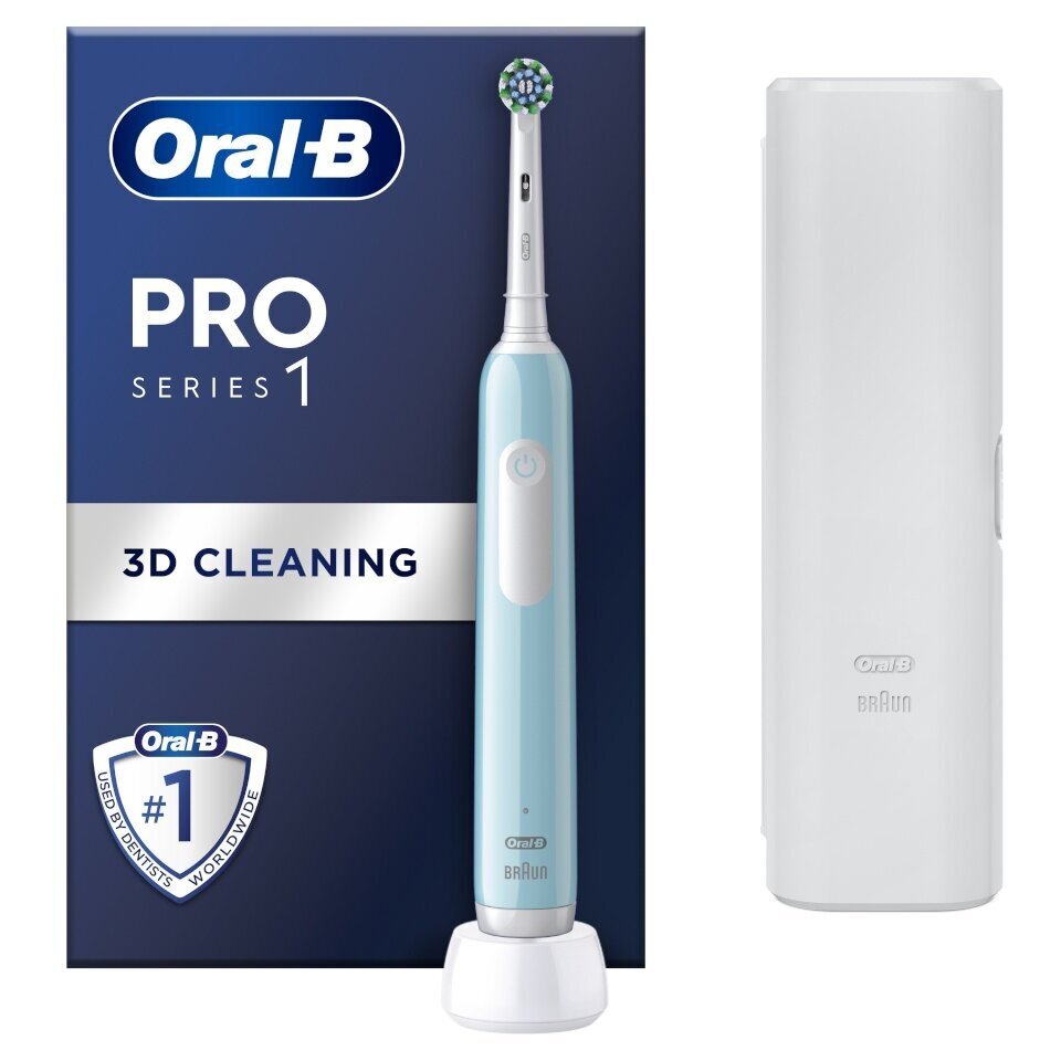 Oral-B Pro Series 1 Caribeean Blue + Travel Case hind ja info | Elektrilised hambaharjad | kaup24.ee