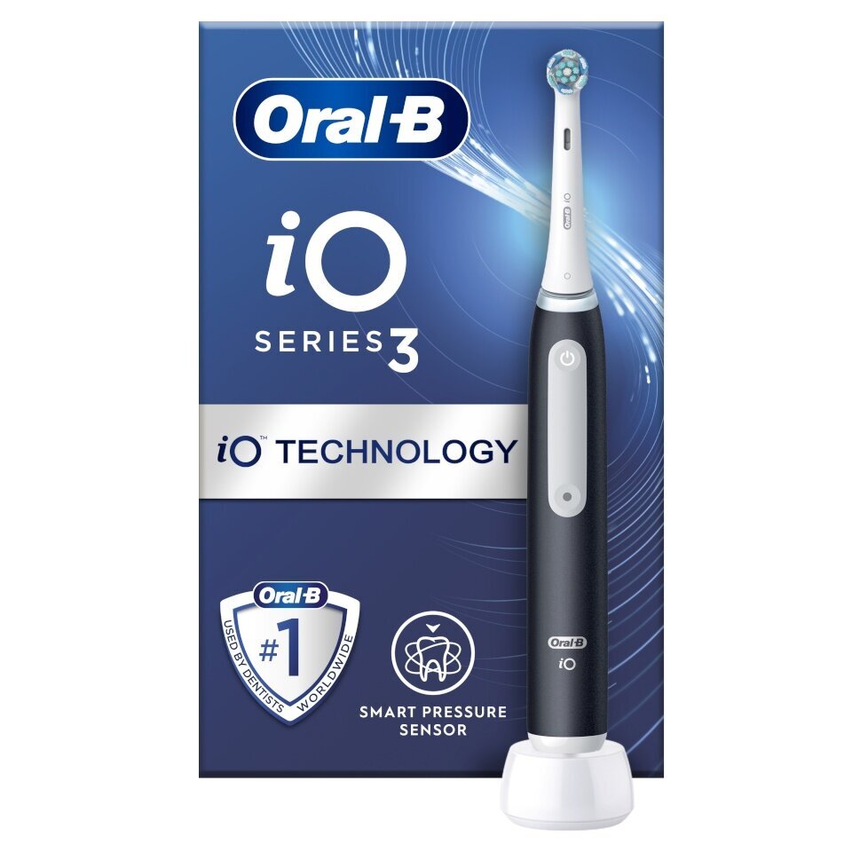 Oral-B iO3 Series Matt Black цена и информация | Elektrilised hambaharjad | kaup24.ee