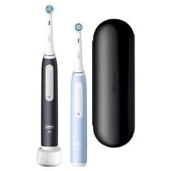 Oral-B iO3 Series Matt Black/Ice Blue Duo Pack цена и информация | Электрические зубные щетки | kaup24.ee