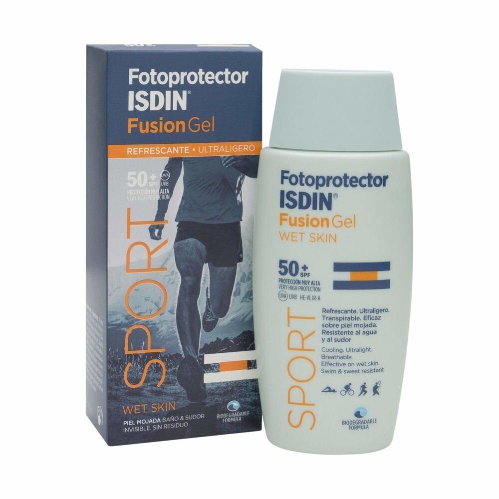 Päikesekaitsegeel Isdin Fotoprotector Fusion Gel Sport Kerge ja lihtsalt hooldatav (100 ml) цена и информация | Päikesekreemid | kaup24.ee