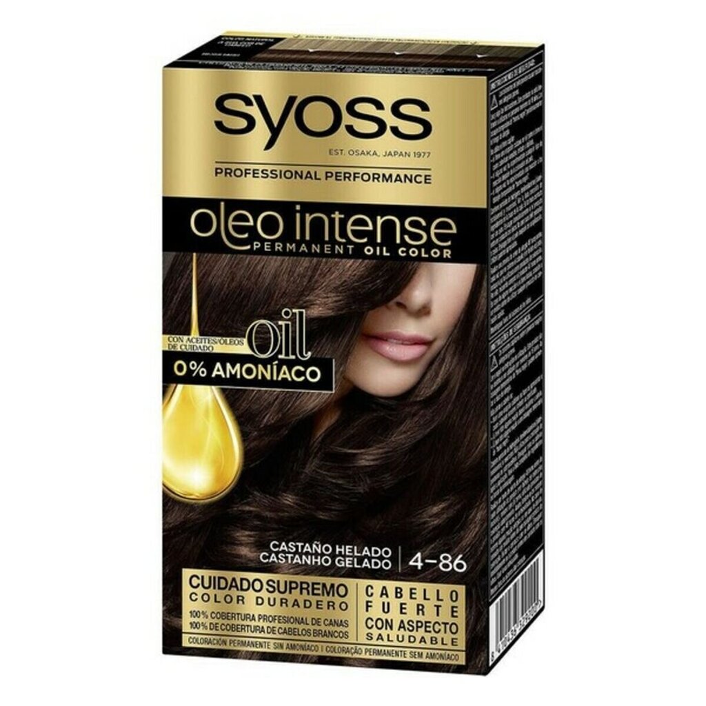 Püsivärv Olio Intense Syoss Nº 4,86 Külm kastan hind ja info | Juuksevärvid | kaup24.ee