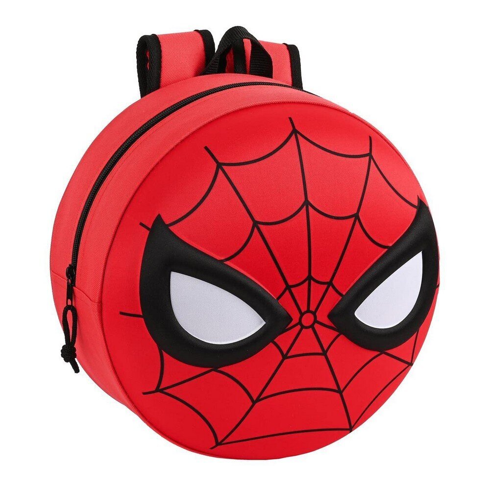 3D laste kott Spiderman Punane Must (31 x 31 x 10 cm) цена и информация | Koolikotid, sussikotid | kaup24.ee