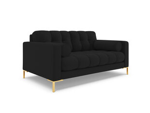 Двухместный диван Cosmopolitan Design Bali 2S, черный/золотой цвет цена и информация | Диваны | kaup24.ee