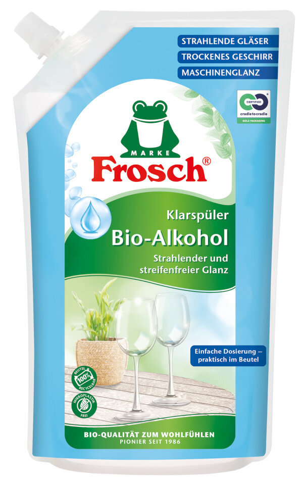 Frosch nõudepesumasina loputusvahend bioalkohol / 750ml hind ja info | Puhastusvahendid | kaup24.ee