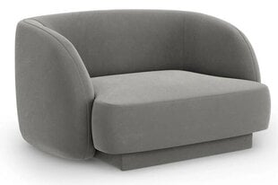 Бархатное кресло Micadoni Miley, 109 x 85 x 74, серый цвет цена и информация | Кресла в гостиную | kaup24.ee
