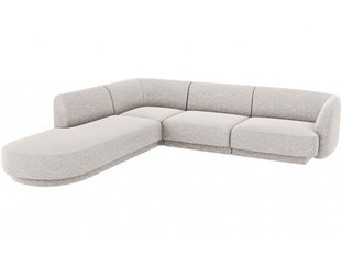 Левосторонний угловой диван Micadoni Miley, 252 x 220 x 74 см, серый цена и информация | Диваны | kaup24.ee