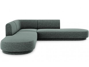 Simetrinė kampinė sofa Micadoni Miley, 220 x 220 x 74, žalia цена и информация | Диваны | kaup24.ee