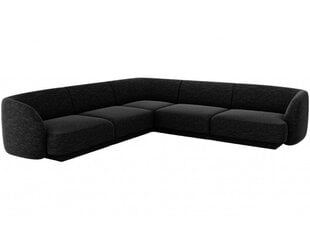 Симметричный угловой диван Micadoni Miley, 252 x 252 x 74, черный цена и информация | Диваны | kaup24.ee