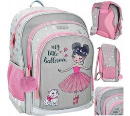 Рюкзак школьный Starpak, серый/розовый цена и информация | Школьные рюкзаки, спортивные сумки | kaup24.ee