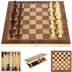 Набор шахмат 3в1, 39 x 39 см цена и информация | Настольные игры | kaup24.ee