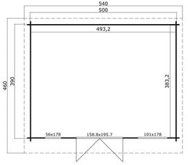 Aiamaja Dorset3 18,9m2 цена и информация | Садовые сараи, дровницы | kaup24.ee