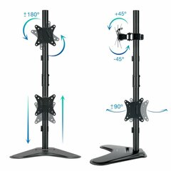 Подставка для ТВ TooQ DB1703TNV-B цена и информация | Кронштейны и крепления для телевизоров | kaup24.ee