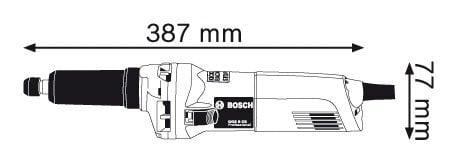 Sirglihvmasin Bosch GGS 8 CE Professional 0601222100 hind ja info | Lihvmasinad ja ketaslõikurid | kaup24.ee