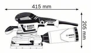 Эксцентриковая шлифовальная машина Bosch 300W, без аккумулятора и зарядного устройства цена и информация | Шлифовальные машины | kaup24.ee