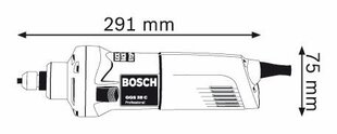 Sirglihvija Bosch GGS 28 C Professional 0601220000 цена и информация | Шлифовальные машины | kaup24.ee