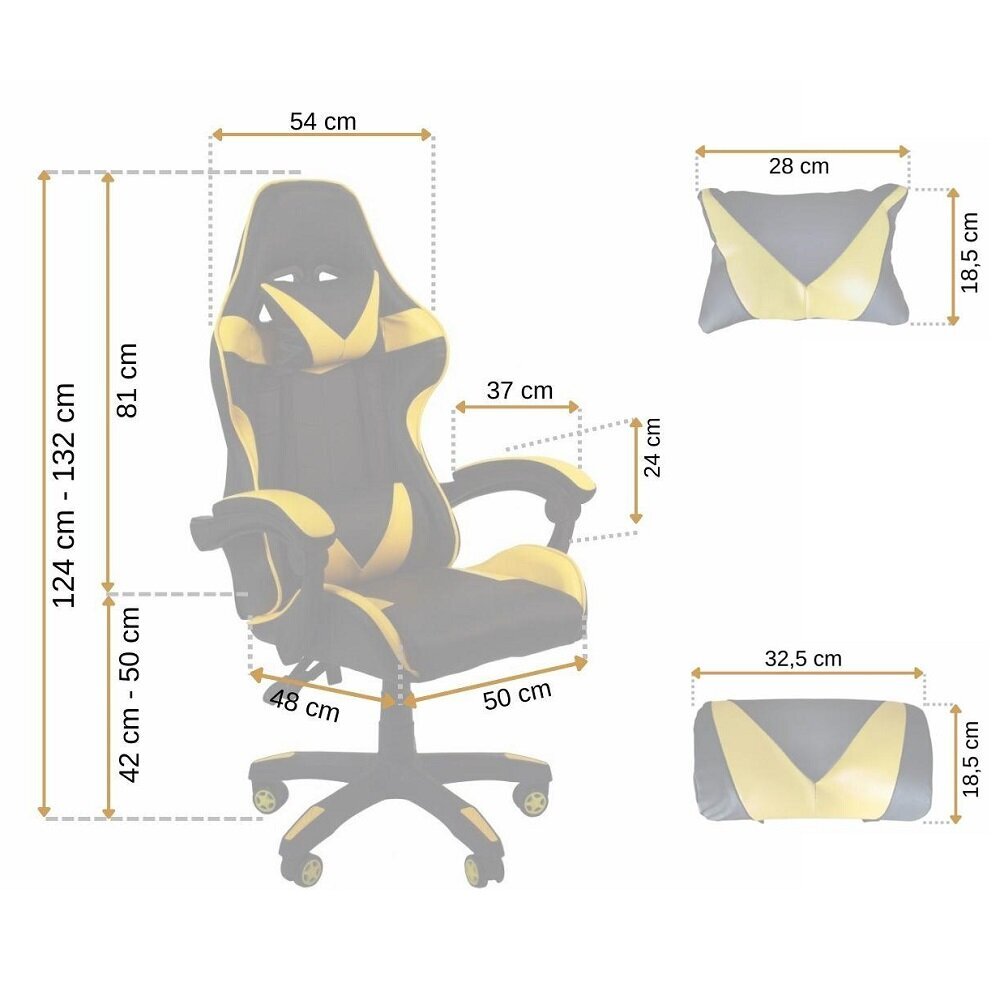 Kontoritool Restock Draco, kollane hind ja info | Kontoritoolid | kaup24.ee