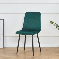 Samettool Restock Orta komplektis 4 tk, roheline hind ja info | Söögilaua toolid, köögitoolid | kaup24.ee