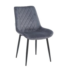 Бархатное кресло Restock Lugano комплект из 4 шт., серый цена и информация | Стулья для кухни и столовой | kaup24.ee