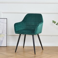 Samettool Restock Komo komplektis 2 tk, roheline hind ja info | Söögilaua toolid, köögitoolid | kaup24.ee
