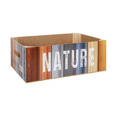 Kaanega säilituskarp Confortime Nature 30 x 20 x 10 cm Puit цена и информация | Ящики для вещей | kaup24.ee