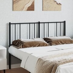 vidaXL metallist voodipeats, must, 135 cm hind ja info | Voodid | kaup24.ee