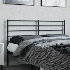 vidaXL metallist voodipeats, must, 150 cm hind ja info | Voodid | kaup24.ee