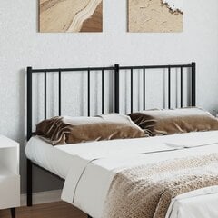vidaXL metallist voodipeats, must, 160 cm hind ja info | Voodid | kaup24.ee