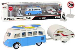 Автобус с прицепом Lean Toys, синий цена и информация | Игрушки для мальчиков | kaup24.ee