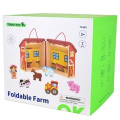 Tooky Toy kaasaskantav talu koos tarvikutega, 7 d. цена и информация | Развивающие игрушки | kaup24.ee