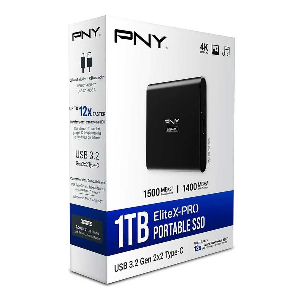 Väline Kõvaketas PNY X-Pro 1 TB SSD цена и информация | Välised kõvakettad (SSD, HDD) | kaup24.ee