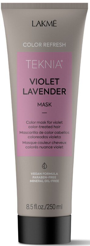 Juuksemask Lakmé Teknia Color Lilla Lavendel (250 ml) цена и информация | Maskid, õlid, seerumid | kaup24.ee