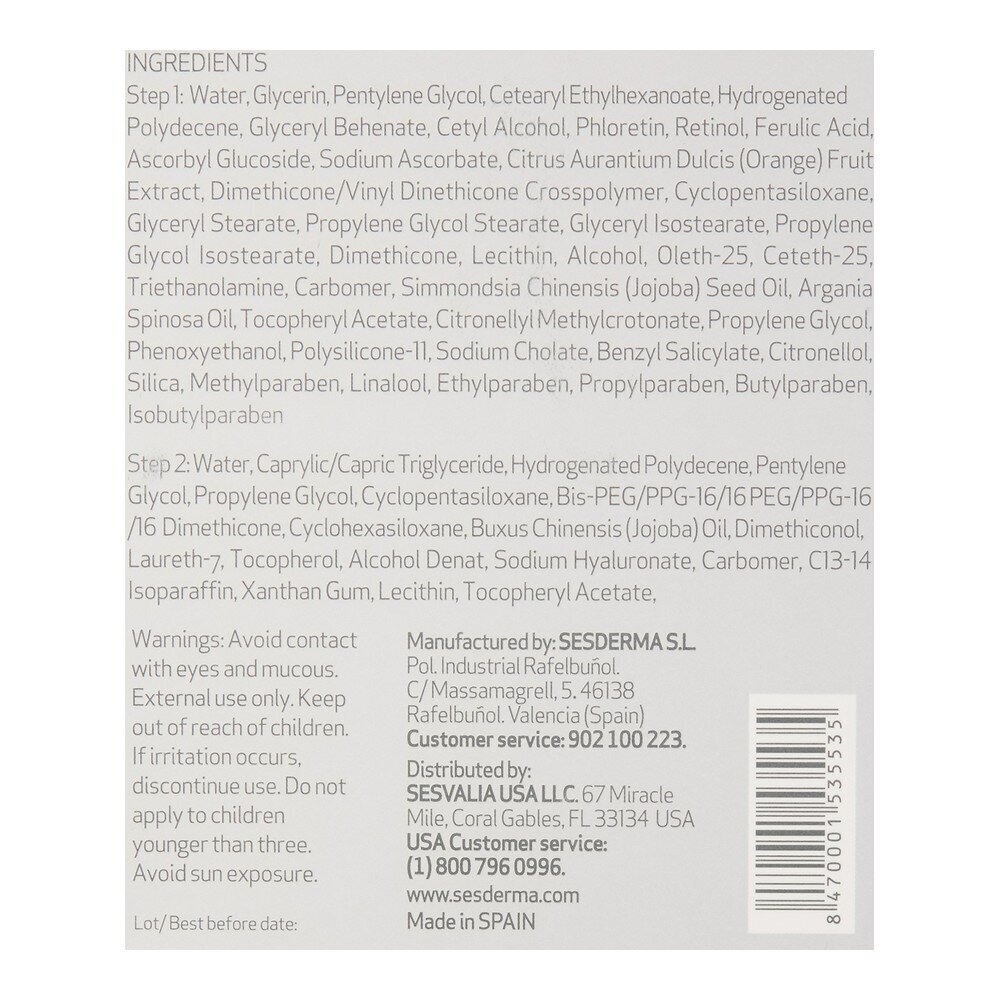 Näohooldus Sesderma Ferulac Liposomal Vananemisvastane (2 x 30 ml) hind ja info | Näokreemid | kaup24.ee