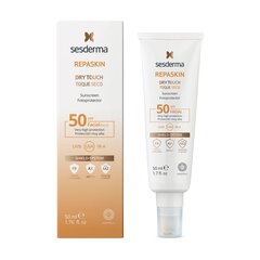 Päivituskreem näole Sesderma Repaskin Dry Touch SPF 50 (50 ml) цена и информация | Кремы от загара | kaup24.ee