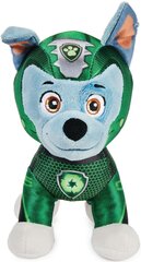 Pehmemänguasi Paw Patrol Rocky Aqua Pups 18 cm цена и информация | Мягкие игрушки | kaup24.ee