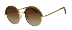 Солнцезащитные очки с металлической оправой для женщин One Wolf UF 116 2 51-20, золотые цена и информация | Женские солнцезащитные очки | kaup24.ee