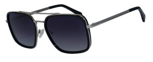 Солнцезащитные очки с металлической оправой для мужчин Icone GF 102 C2 59-19, серебристые & черные цена и информация | Солнцезащитные очки для мужчин | kaup24.ee