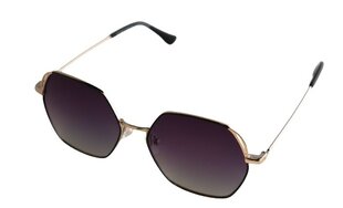 Солнцезащитные очки с металлической оправой для женщин Icone ST 108 C1 54-16, черные & серебристые цена и информация | Naiste päikeseprillid | kaup24.ee