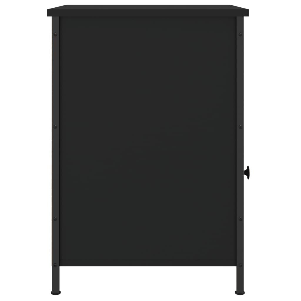 vidaXL öökapp, must, 40 x 42 x 60 cm, tehispuit hind ja info | Öökapid | kaup24.ee